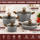 🍳Premium Non-Stick Ceramic Cookware Set – Grey