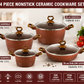 🍳 Premium Non-Stick Ceramic Cookware Set – Terracotta