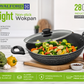28cm Non-Stick Wok Pan with Glass Lid