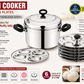 6 Plate Stainless Steel Idli Cooker – Induction & Gas Compatible