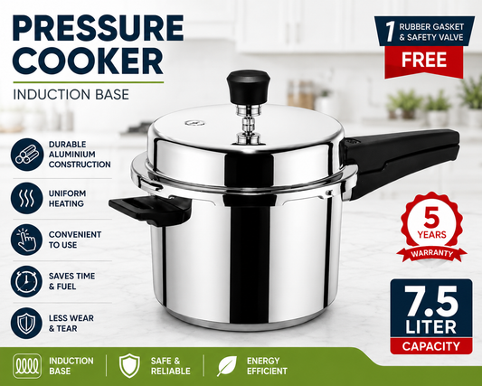7.5L Pressure Cooker – Induction Base