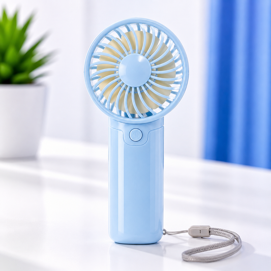 Portable Battery Operated Handheld Mini Fan – Assorted Colours