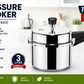 3 Litre Induction Base Pressure Cooker – Durable Aluminium Cooker with Safety Valve