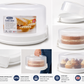 Cake Storage Box with Secure Lid & Carry Handle – White