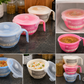 Cooke & Miller Microwaveable Food Bowl with Handle & Locking Lid – BPA Free Soup, Noodle & Lunch Bowl (940ml)