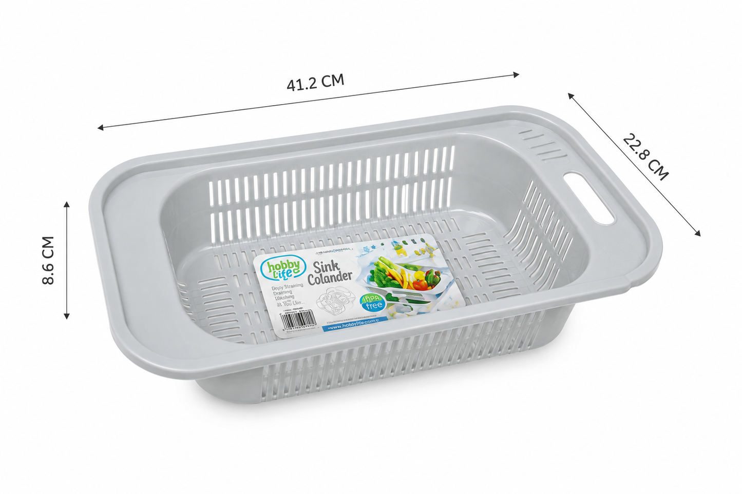 Hobby Life Sink Colander – Extendable Fruit & Vegetable Washing Basket