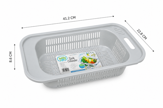 Hobby Life Sink Colander – Extendable Fruit & Vegetable Washing Basket