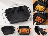 Air Fryer Silicone Liners – Set of 2 (Reusable)