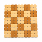 Natural Bamboo Heat Insulation Pad / Wooden Trivet – Square Hot Pot Mat
