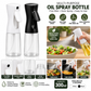 Oil Spray Bottle – Black | Fine Mist Sprayer for Kitchen Cooking