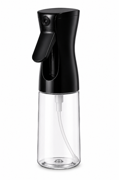 Oil Spray Bottle – Black | Fine Mist Sprayer for Kitchen Cooking