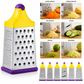 6-Sided Stainless Steel Box Grater – Multi-Purpose Kitchen Grater