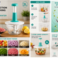 FALARI 2L Multi-Function Hand Push Vegetable Chopper & Food Processor