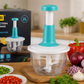 FALARI 2L Multi-Function Hand Push Vegetable Chopper & Food Processor