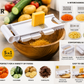 Multi Function Vegetable Slicer & Grater with Interchangeable Blades