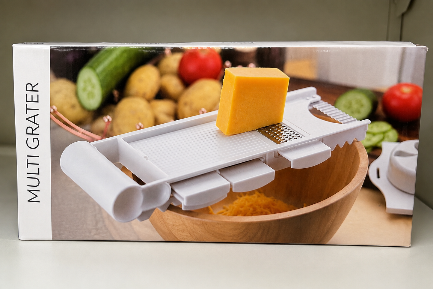 Multi Function Vegetable Slicer & Grater with Interchangeable Blades