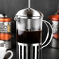 Stainless Steel & Glass French Press Coffee Maker | Manual Coffee Press | Heat-Resistant Coffee Maker