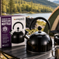 2.5L Stainless Steel Whistling Kettle | Induction Compatible Tea Kettle with Cool Touch Handle
