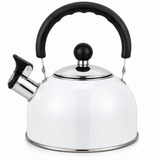 2.5L Stainless Steel Whistling Kettle | Induction Compatible Tea Kettle with Cool Touch Handle