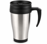 PRIMA 14oz Stainless Steel Travel Mug | Insulated Coffee Cup with Splash-Proof Lid