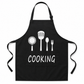 Cooking Kitchen Apron with Front Pocket | Adjustable Chef Apron for Cooking, Baking & BBQ