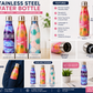 Stainless Steel Water Bottle – Reusable Drinks Bottle – Assorted Designs Capactity 500ml