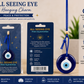 All Seeing Eye Evil Eye Hanging Charm – Peace & Protection – Blue