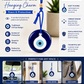 All Seeing Eye Evil Eye Hanging Charm – Peace & Protection – Blue