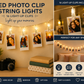 LED Photo Clip String Lights – 16 Light-Up Clips
