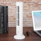 USB Mini Tower Fan – Portable Desktop Cooling Fan (Black or White)