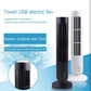 USB Mini Tower Fan – Portable Desktop Cooling Fan (Black or White)