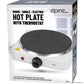 1500W Single Hot Plate with Thermostat – Tabletop Cast Iron Hob, 1 Ring