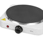 1500W Single Hot Plate with Thermostat – Tabletop Cast Iron Hob, 1 Ring